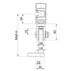 Warema Führungsschienehalter Typ H115