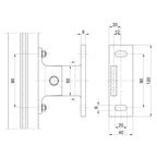 Warema Führungsschienehalter Typ H115
