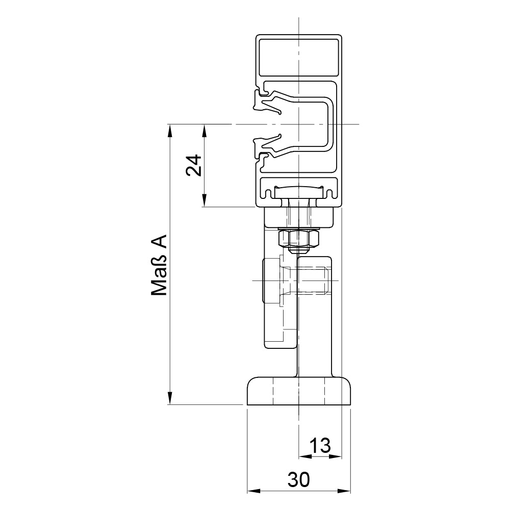 Warema Führungsschienehalter Typ H7