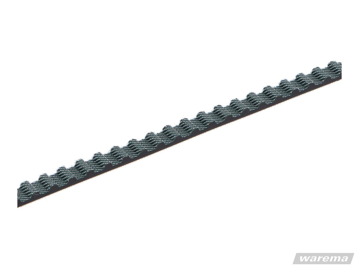 Warema Zahnriemen schwarz, 10 T10, mit Gewebeauflage