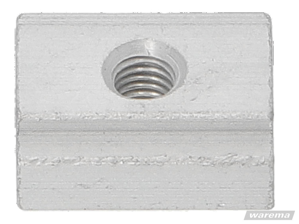 Warema Nutenstein 18x15x6,8mm, eloxiert, für Tuchwellenkonsole