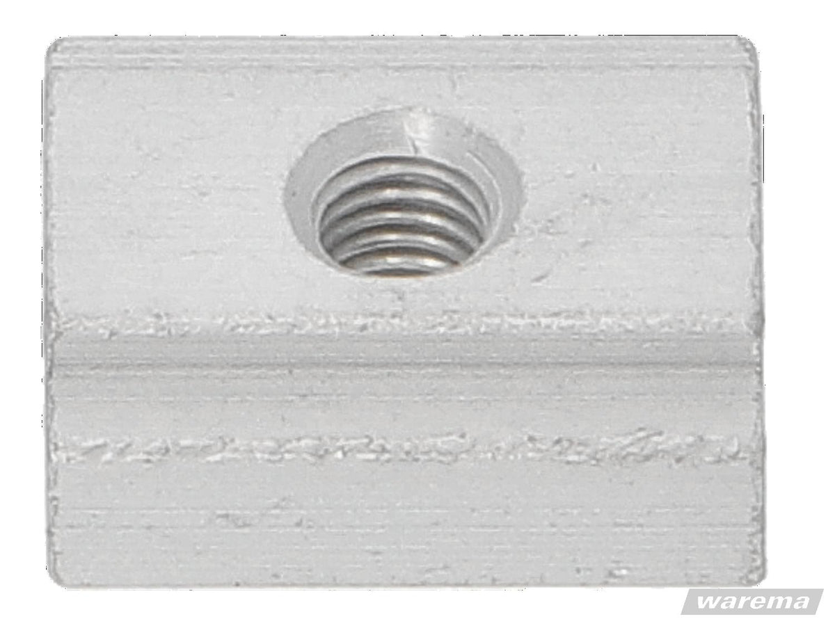 Warema Nutenstein 18x15x6,8mm, eloxiert, für Tuchwellenkonsole