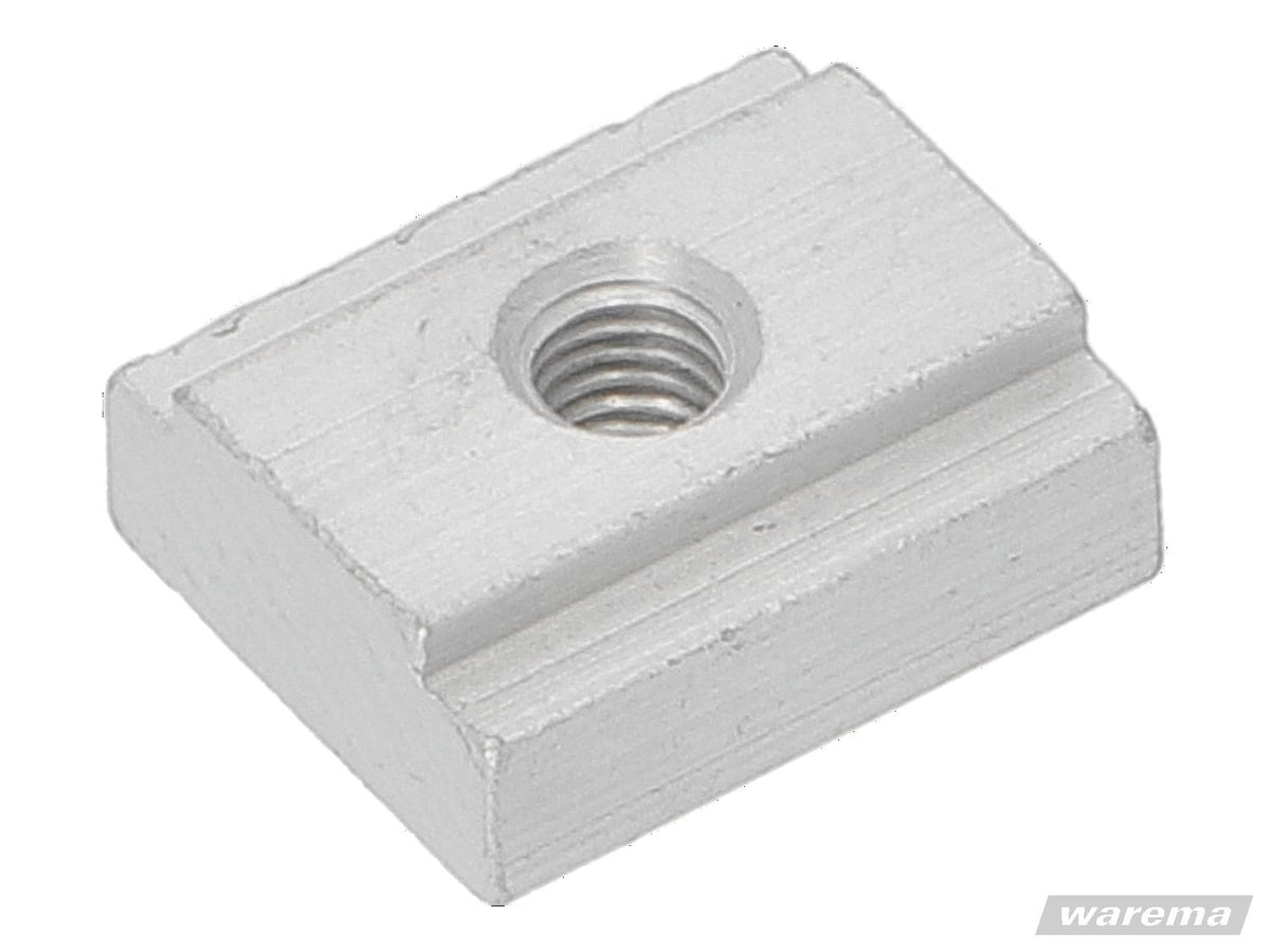 Warema Nutenstein 18x15x6,8mm, eloxiert, für Tuchwellenkonsole