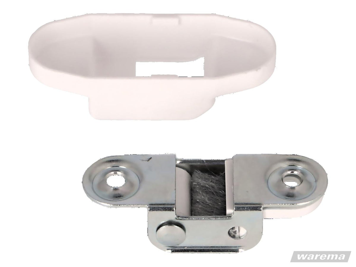 Bürstenrolle weis, inkl. Abdeckung, für 14mm Gurt