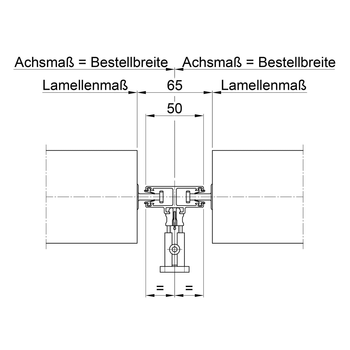 Warema Führungsschiene Typ 3